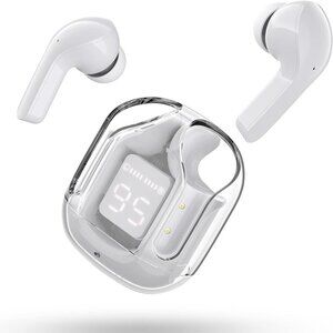 Headset TWS 5.3‎ Earbuds True Wireless Stereo Headphones in Ear Earphone White